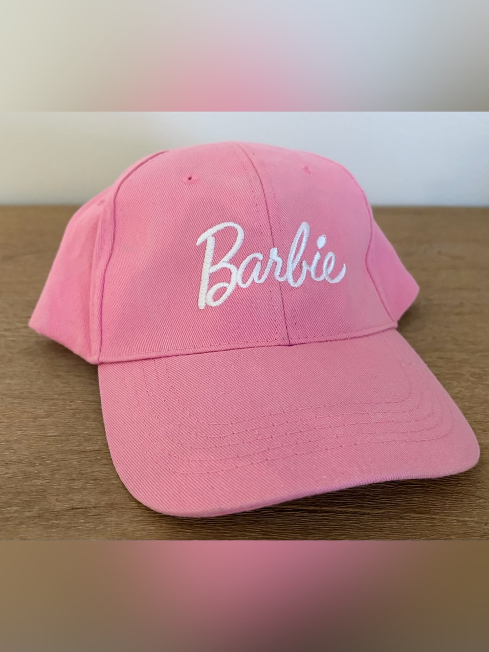 Barbie Pink Logo Baseball Hat
